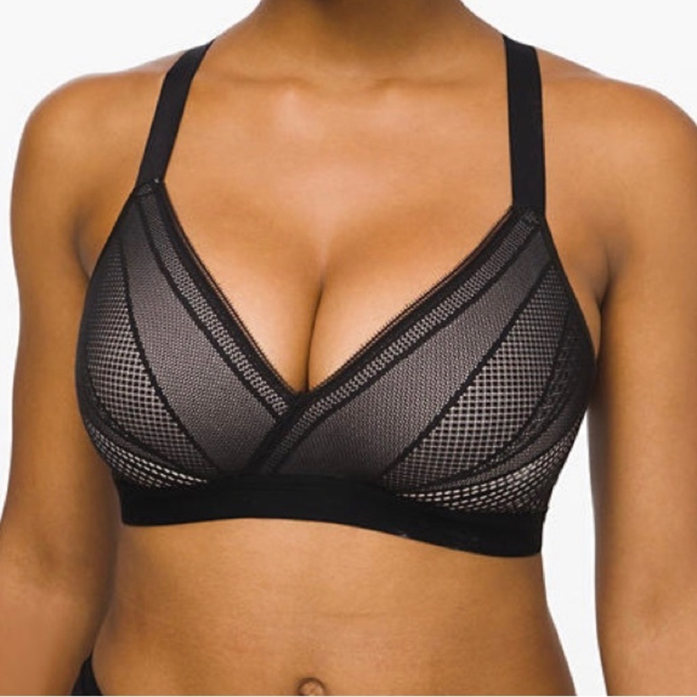 lululemon athletica Black Mesh Bralette